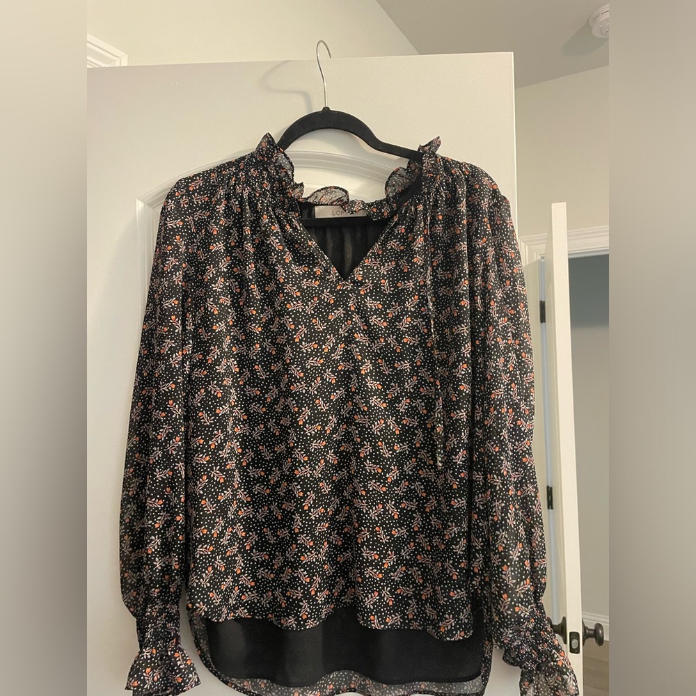 Loft long sleeve blouse size medium